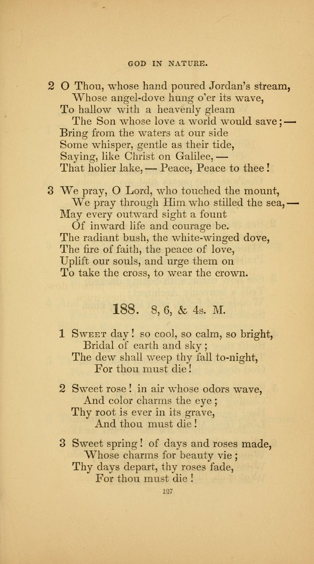 Hymns for the Church of Christ (3rd thousand) page 127