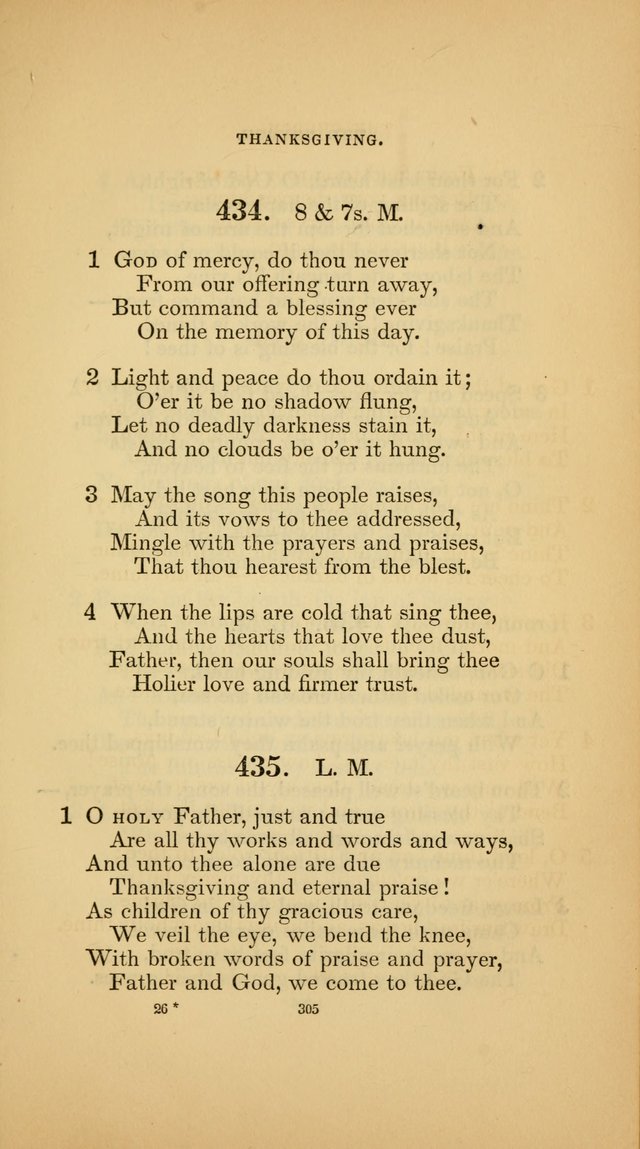 Hymns for the Church of Christ (3rd thousand) page 305
