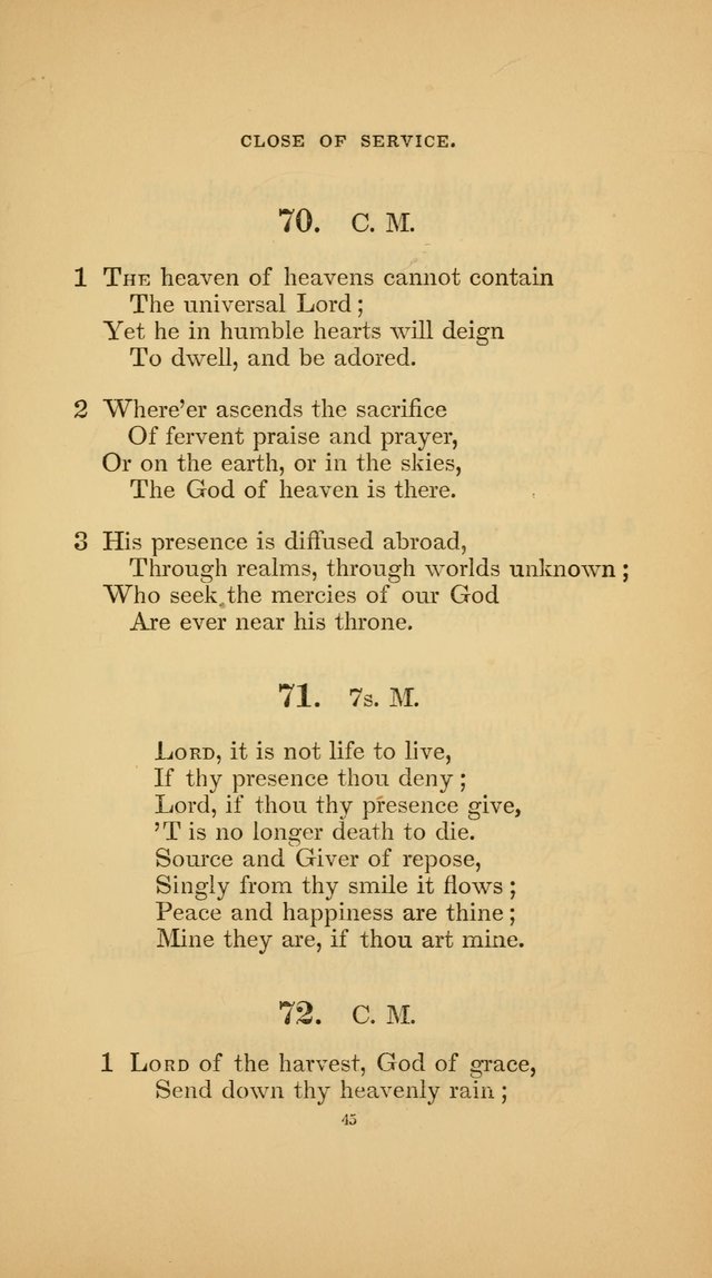 Hymns for the Church of Christ (3rd thousand) page 45