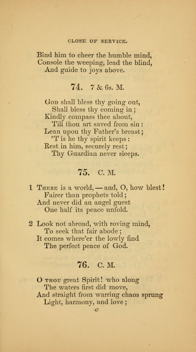 Hymns for the Church of Christ (3rd thousand) page 47