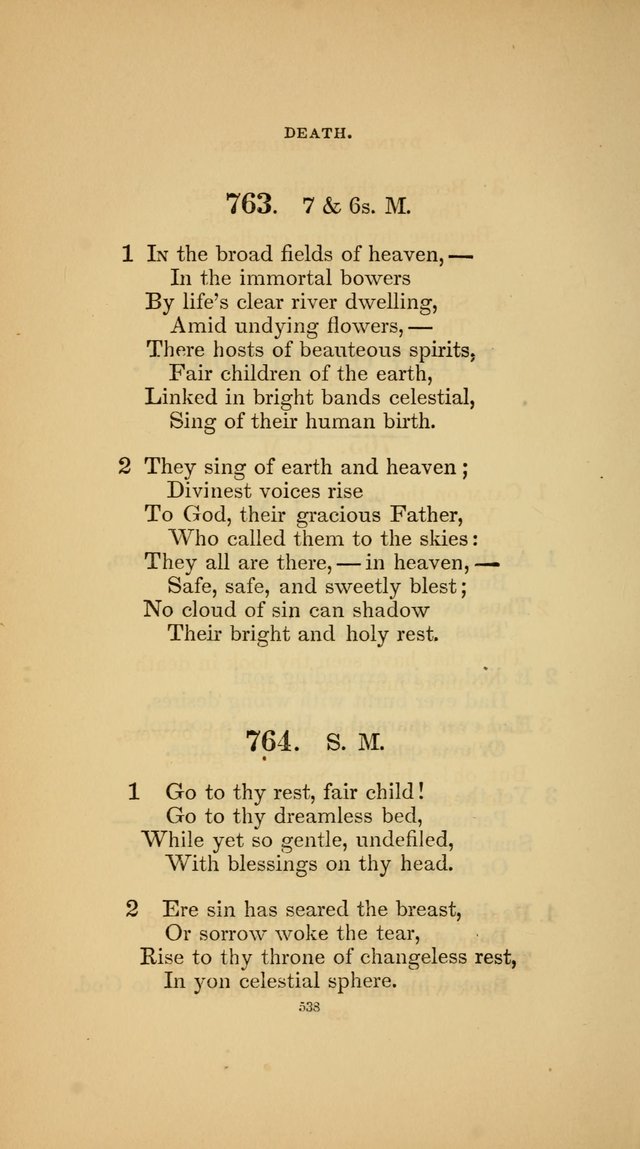 Hymns for the Church of Christ (3rd thousand) page 538