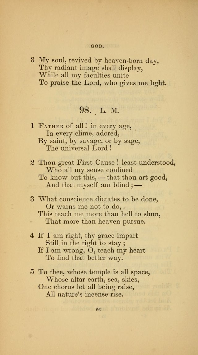 Hymns for the Church of Christ (3rd thousand) page 66