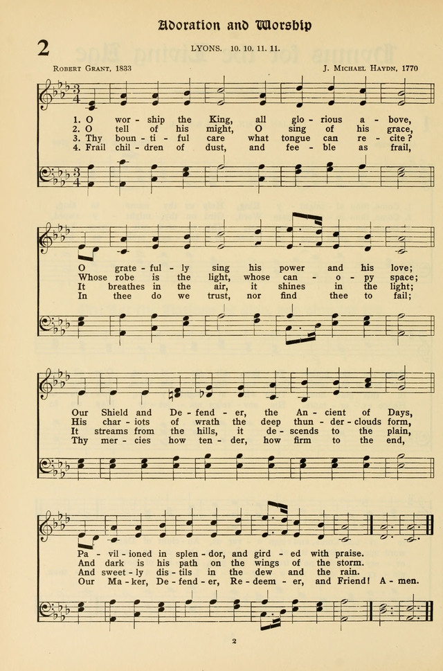 Hymns for the Living Age page 2