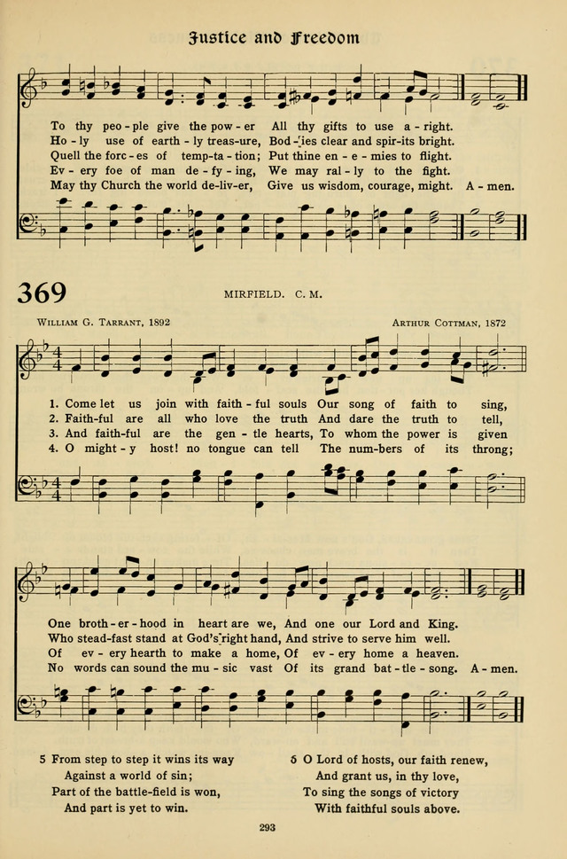 Hymns for the Living Age page 293