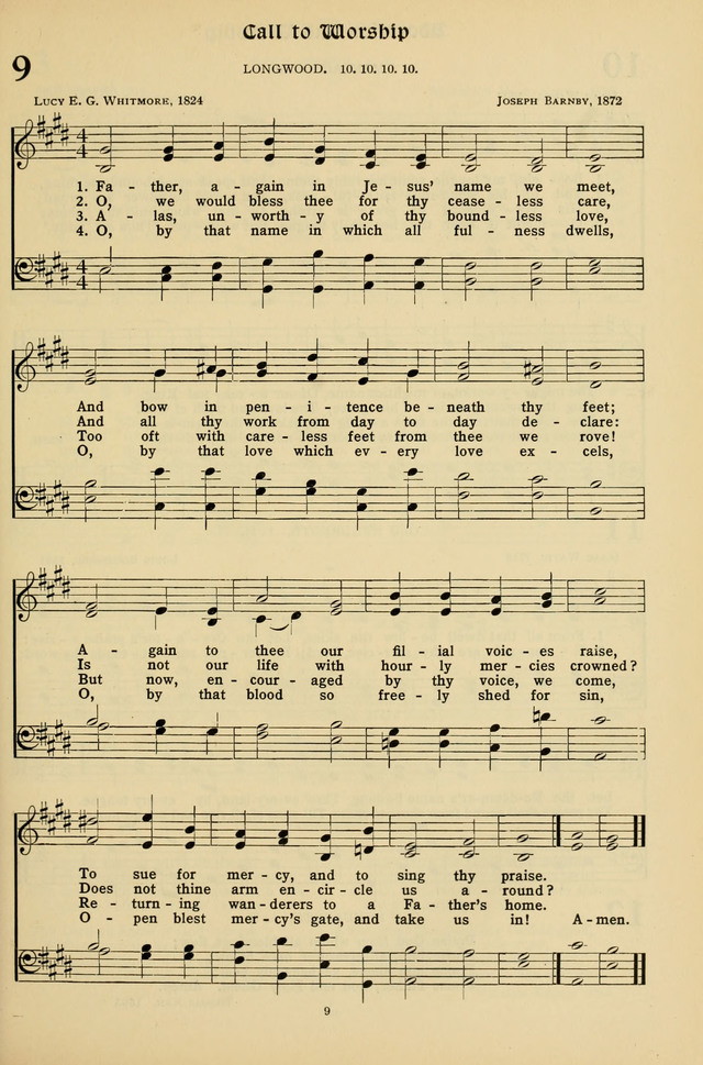 Hymns for the Living Age page 9