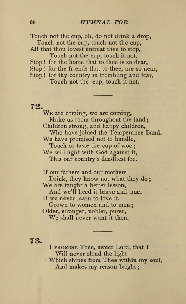 Hymnal for Primary Classes: a collection of hymns and tunes, recitations and exercises, being a manual for primary Sunday-schools (Words ed.) page 61