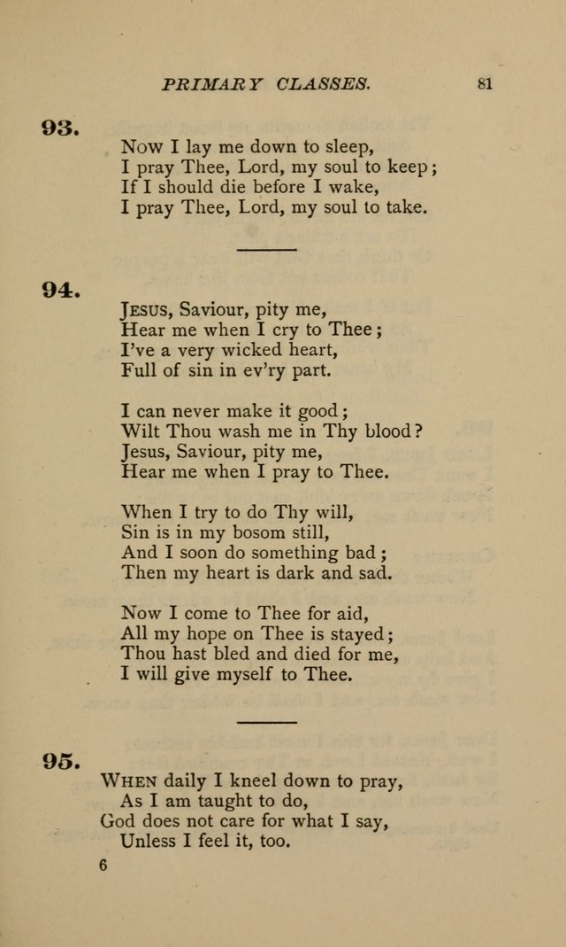 Hymnal for Primary Classes: a collection of hymns and tunes, recitations and exercises, being a manual for primary Sunday-schools (Words ed.) page 78