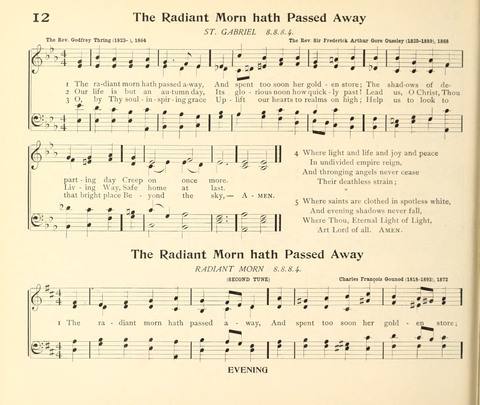 The Hymnal for Schools page 12
