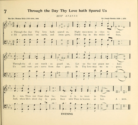 The Hymnal for Schools page 7