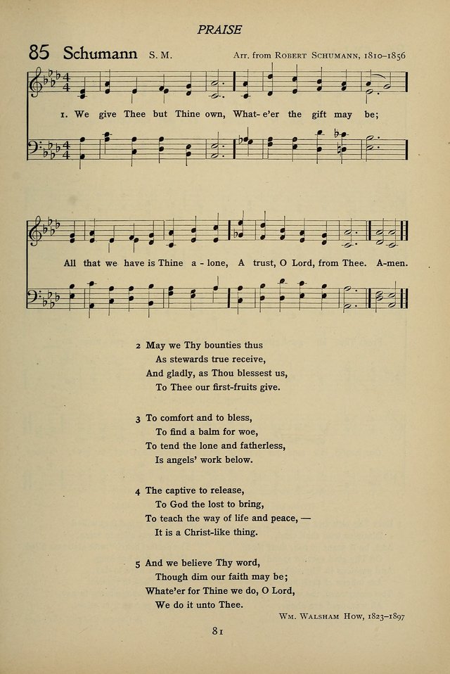 Hymns for Schools and Colleges page 81