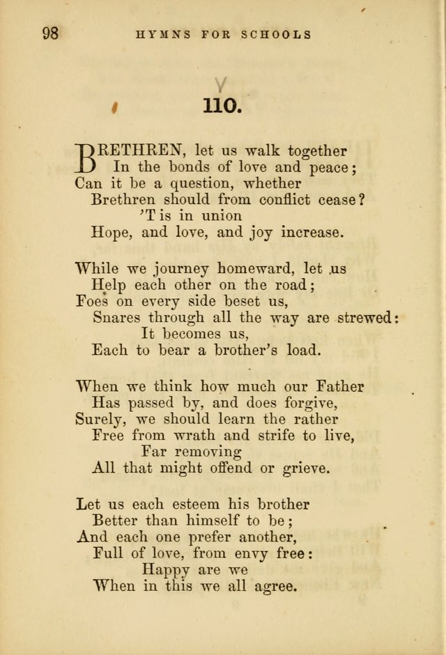 Hymns for Schools and Families page 98