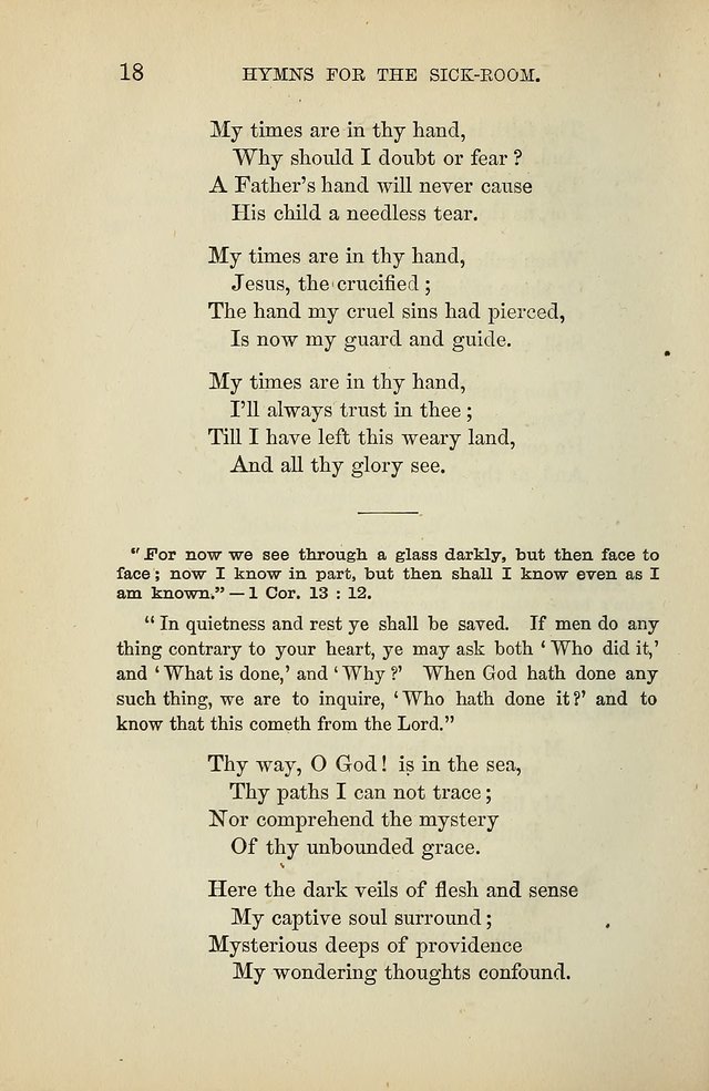 Hymns for the Sick-Room page 18