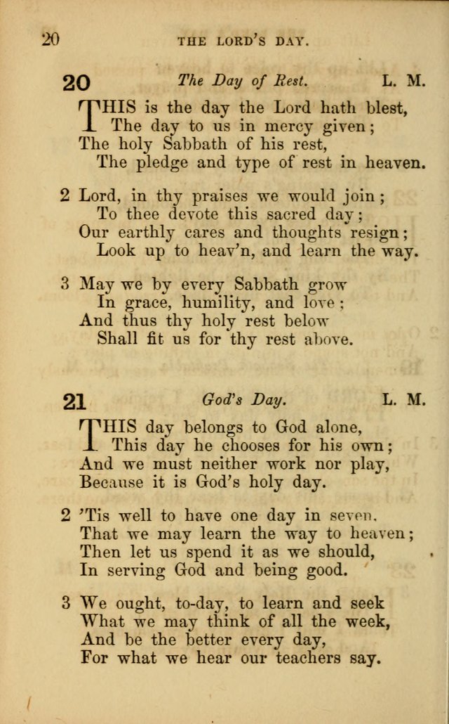 Hymns for Sunday Schools page 20