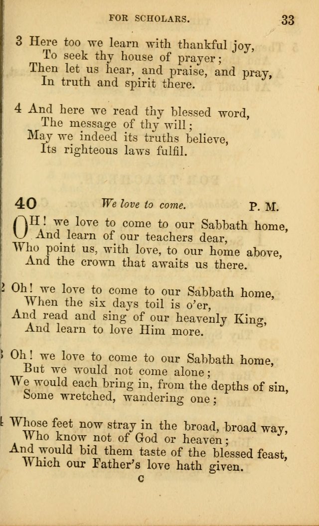 Hymns for Sunday Schools page 33