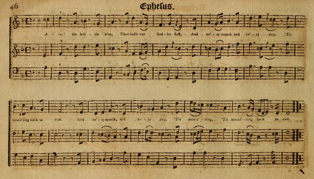 Harmonia Americana: containing a concise introduction to the grounds of music; with a variety of airs, suitable fore divine worship and the use of musical societies; consisting of three and four parts page 51