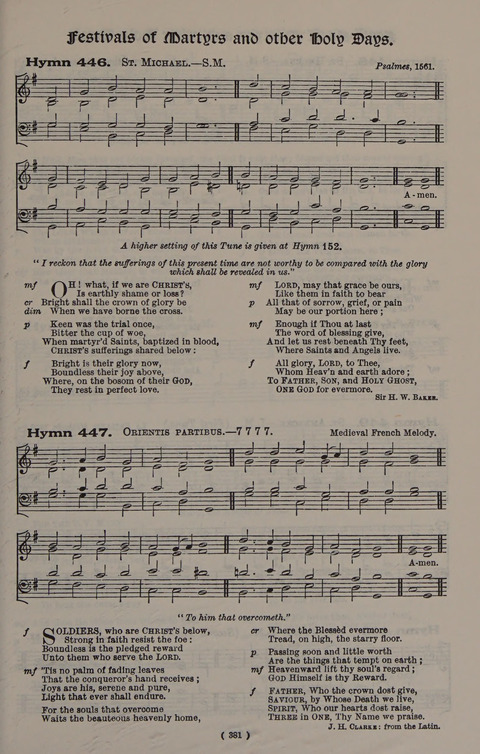 Hymns Ancient and Modern (Standard ed.) page 381