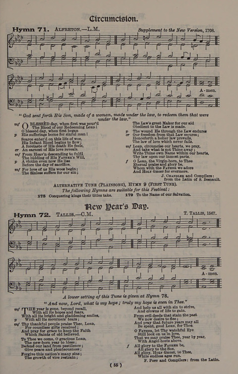 Hymns Ancient and Modern (Standard ed.) page 55