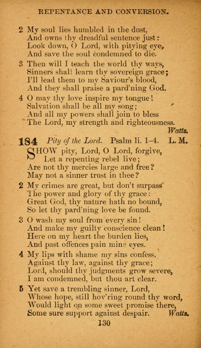 Hymnal: adapted to the doctrines and usages of the African Methodist Episcopal Church. Revised Edition page 134