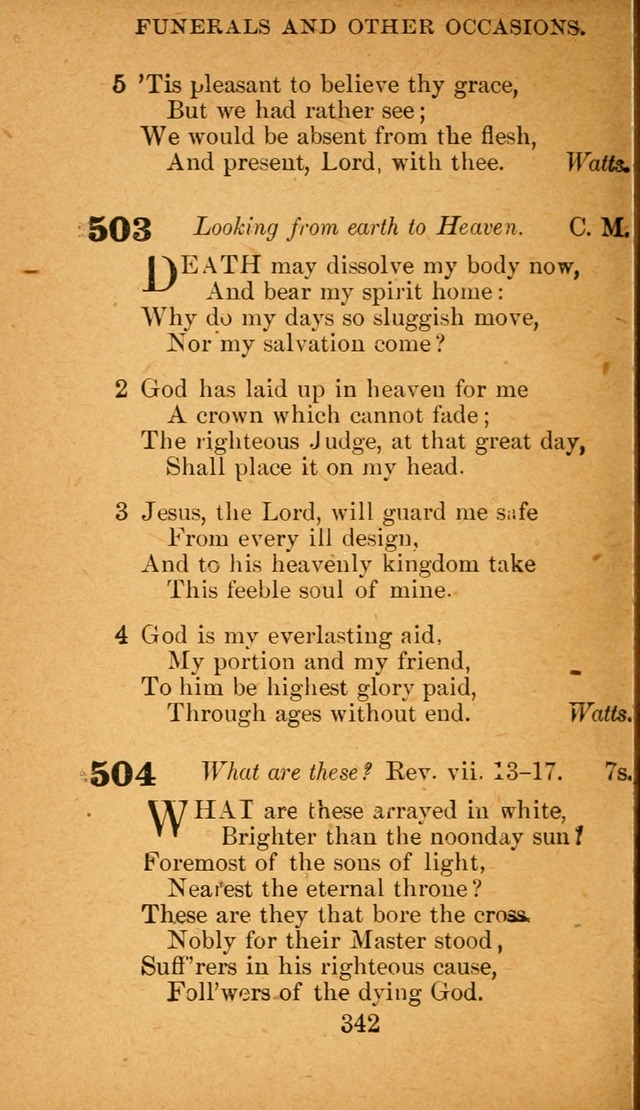 Hymnal: adapted to the doctrines and usages of the African Methodist Episcopal Church. Revised Edition page 350