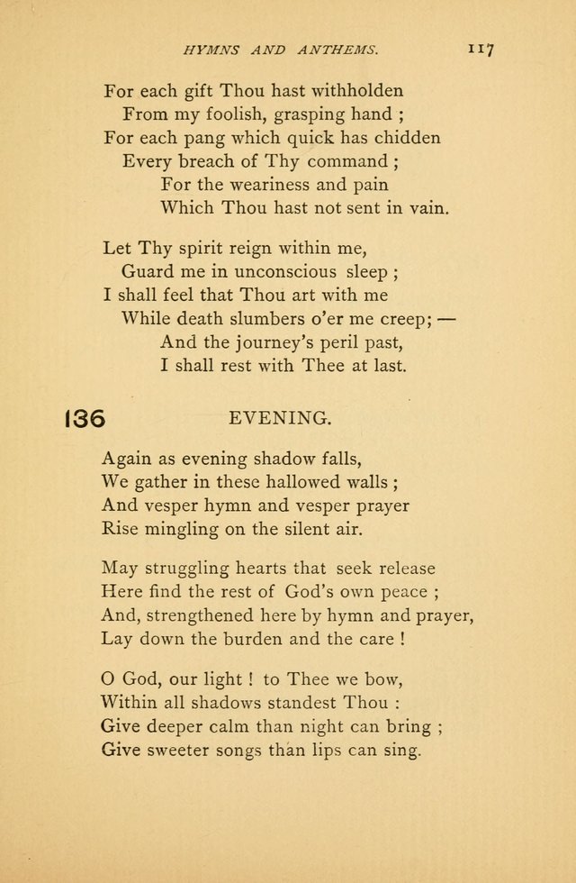Hymns and Anthems adapted for Jewish Worship page 117