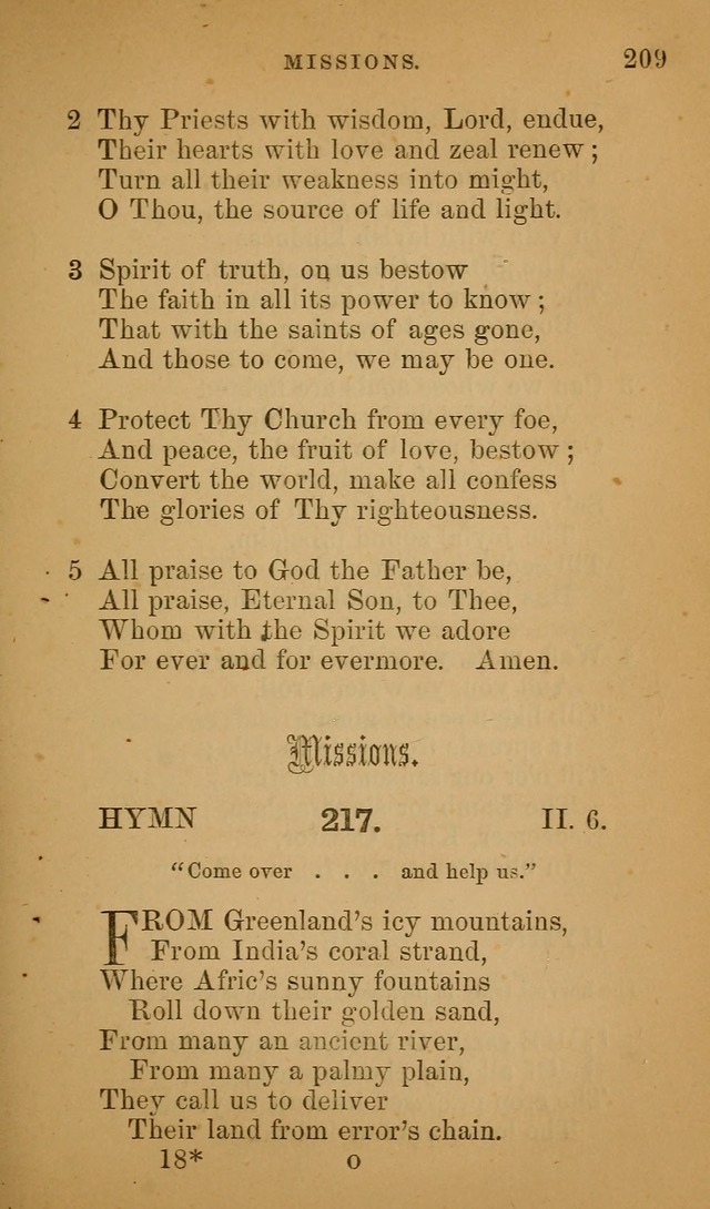 Hymns ancient and modern: for use in the services of the church, with accompanying unes page 212
