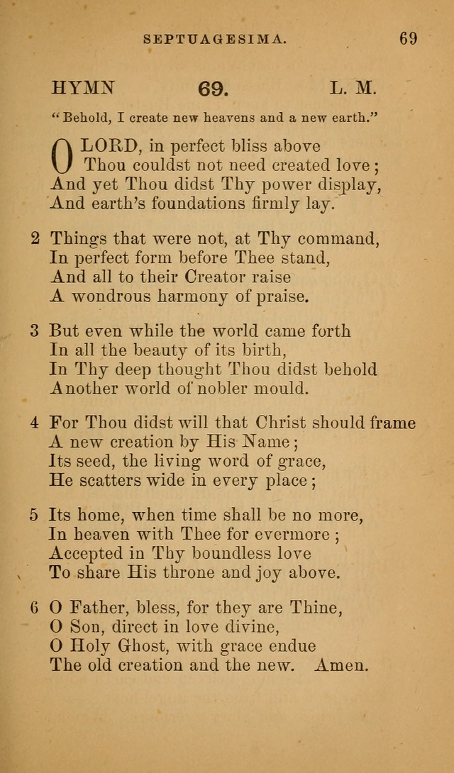 Hymns ancient and modern: for use in the services of the church, with accompanying unes page 72