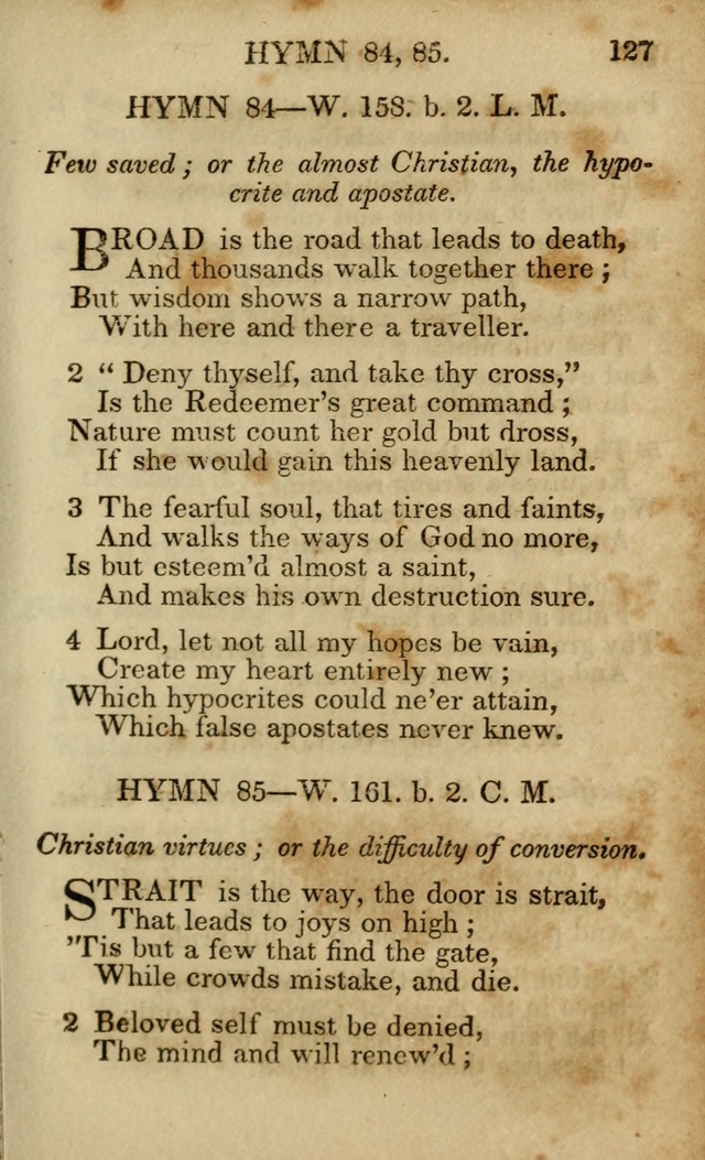 Hymns and Spiritual Songs, Original and Selected, for the Use of Christians. (5th ed.) page 137