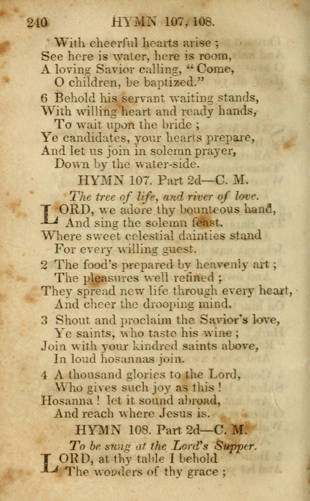 Hymns and Spiritual Songs, Original and Selected, for the Use of Christians. (5th ed.) page 250