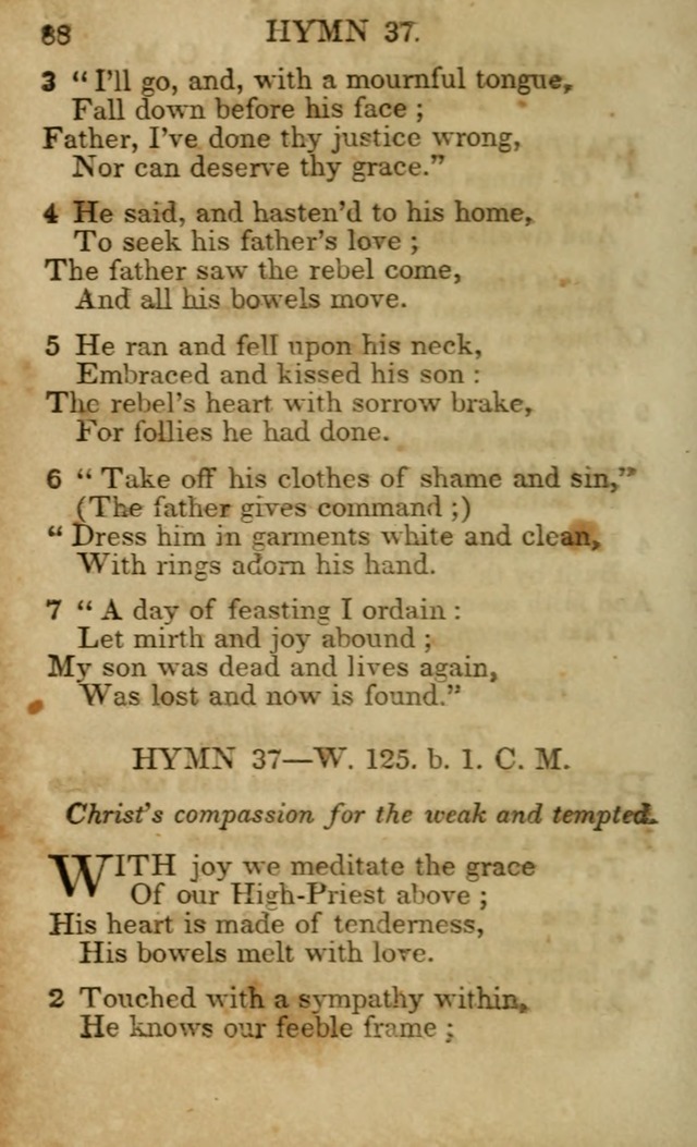 Hymns and Spiritual Songs, Original and Selected, for the Use of Christians. (5th ed.) page 88