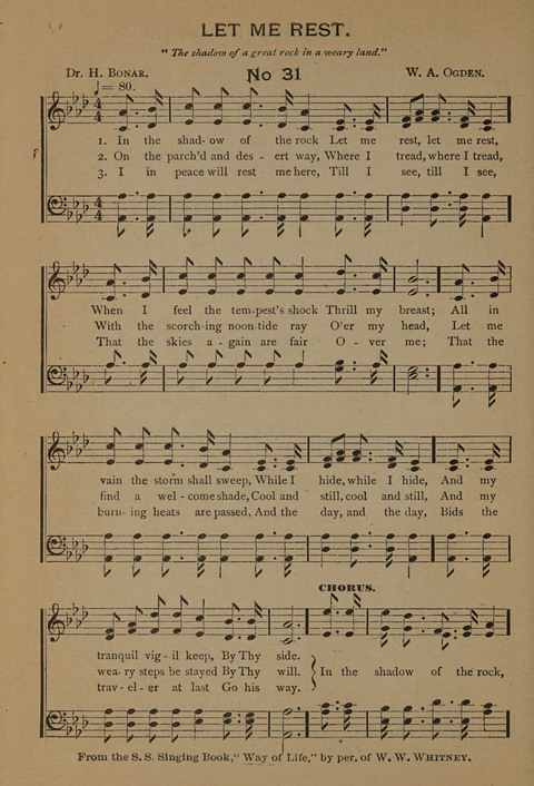 Harvest Bells Nos. 1, 2 and 3: Is filled with new and beautiful songs, suitable for churches, Sunday-schools, revivals and all religious meetings page 32