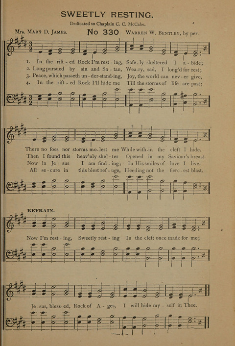 Harvest Bells Nos. 1, 2 and 3: Is filled with new and beautiful songs, suitable for churches, Sunday-schools, revivals and all religious meetings page 327