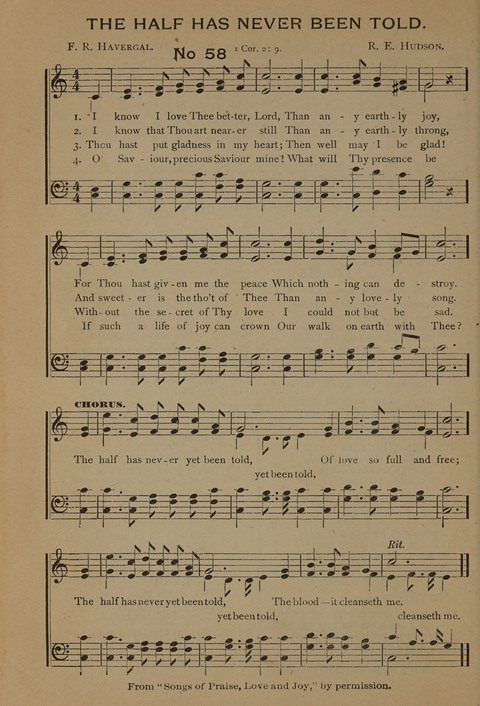 Harvest Bells Nos. 1, 2 and 3: Is filled with new and beautiful songs, suitable for churches, Sunday-schools, revivals and all religious meetings page 56