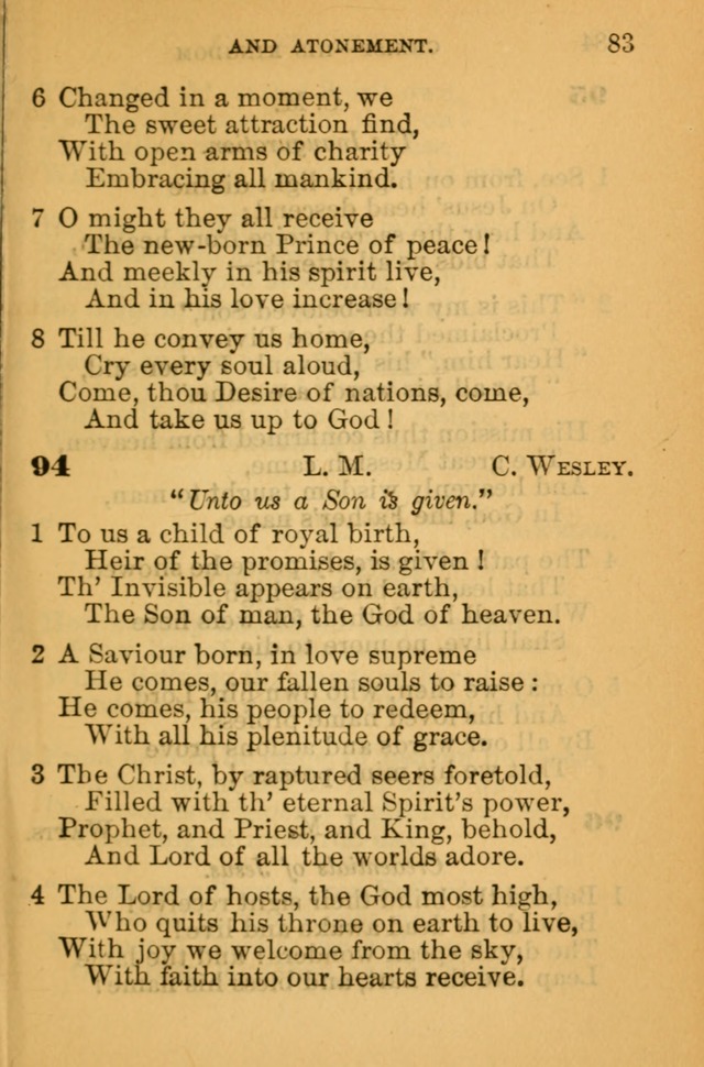 The Hymn Book of the African Methodist Episcopal Church: being a collection of hymns, sacred songs and chants (5th ed.) page 92