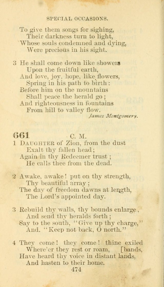 Hymn Book of the Methodist Episcopal Church, South page 481