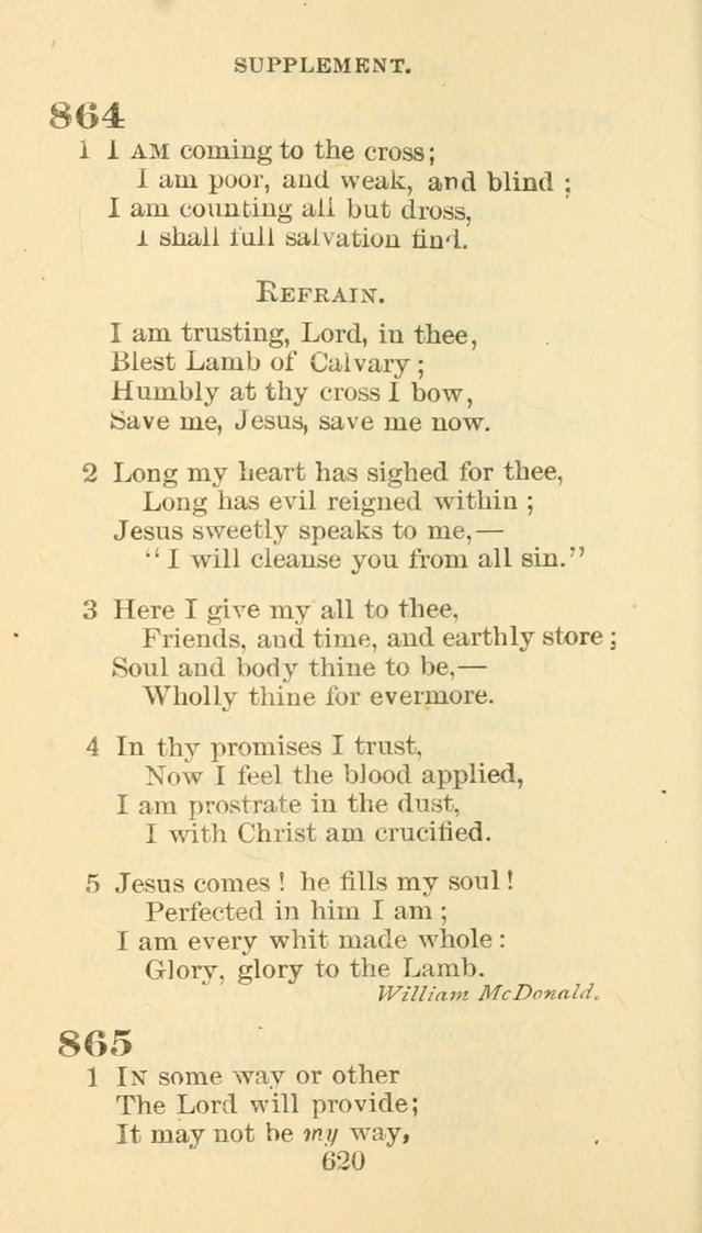 Hymn Book of the Methodist Episcopal Church, South page 627