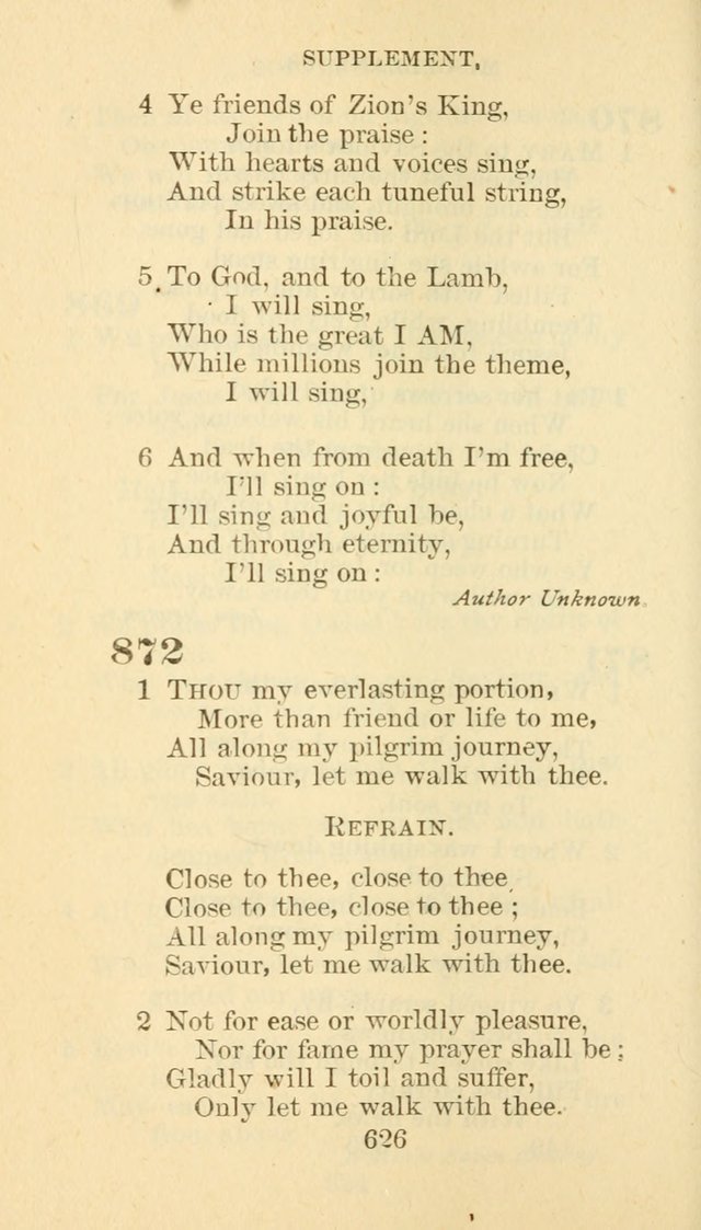 Hymn Book of the Methodist Episcopal Church, South page 633