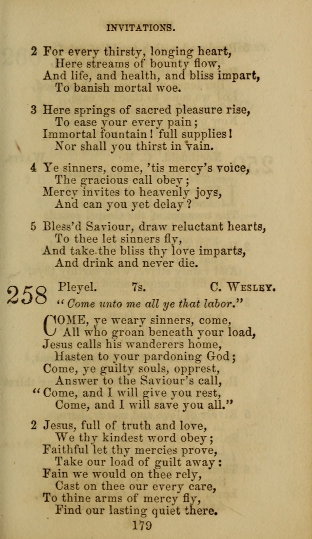 Hymn Book of the Methodist Protestant Church. (11th ed.) page 181
