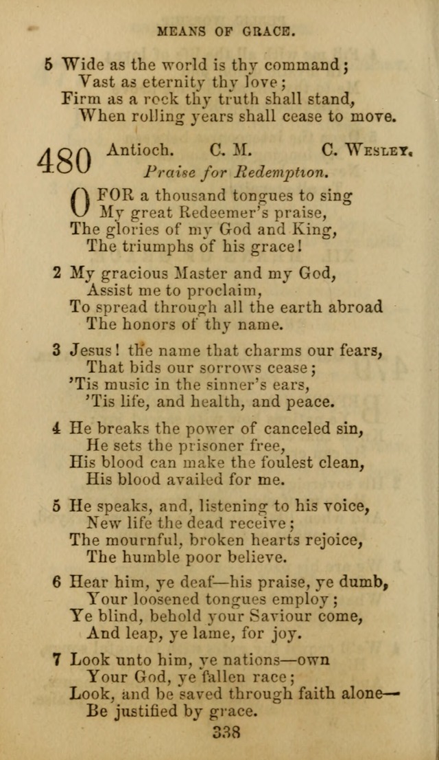 Hymn Book of the Methodist Protestant Church. (11th ed.) page 340