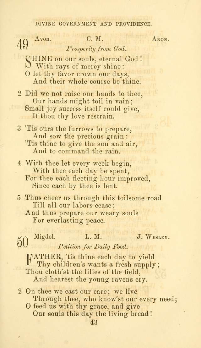 Hymn Book of the Methodist Protestant Church page 50
