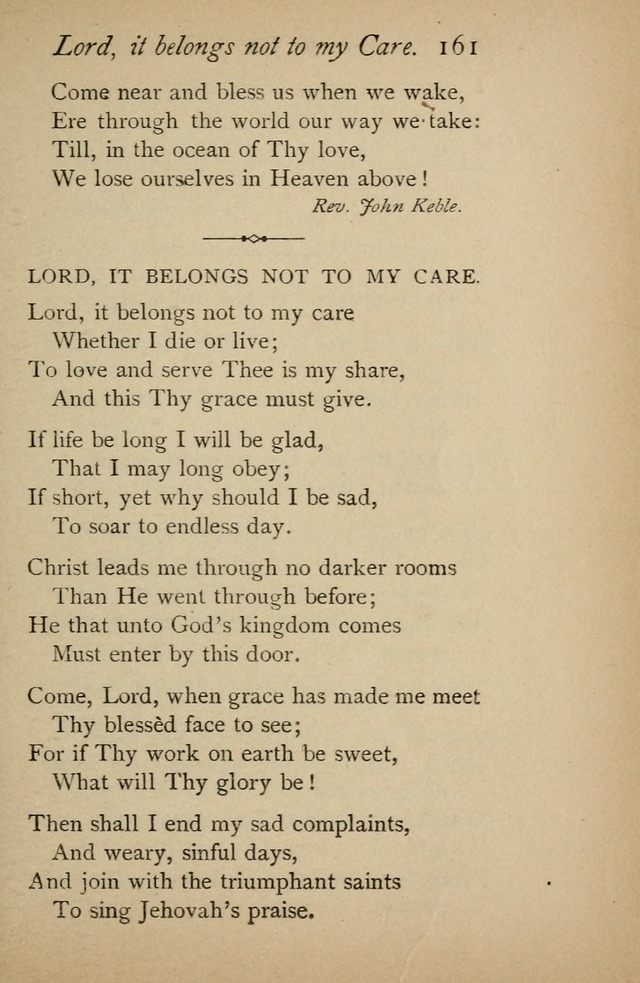 A Handy Book of Old and Familiar Hymns page 161