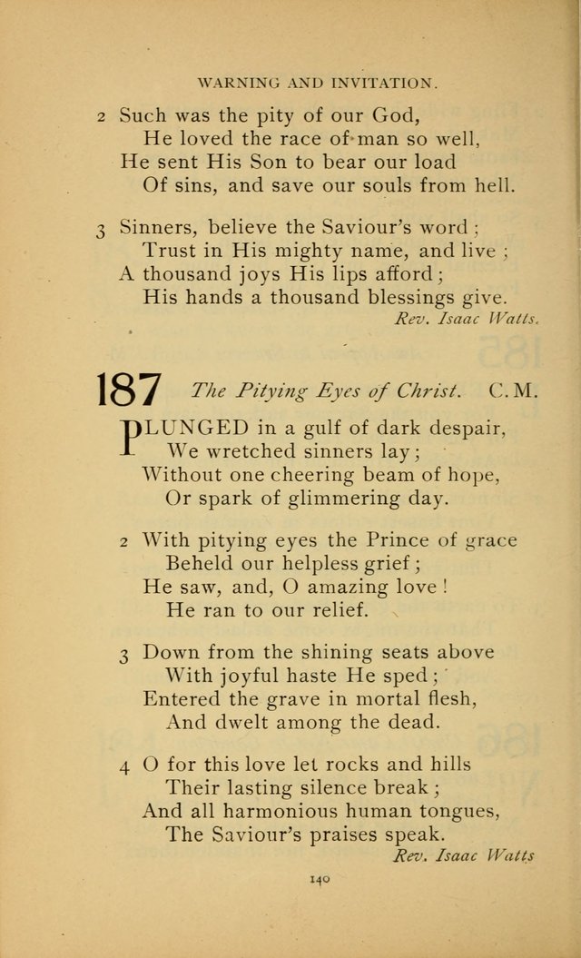 Hymn Book of the United Evangelical Church page 140