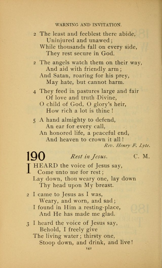 Hymn Book of the United Evangelical Church page 142
