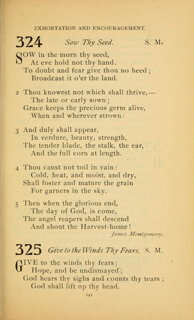 Hymn Book of the United Evangelical Church page 241