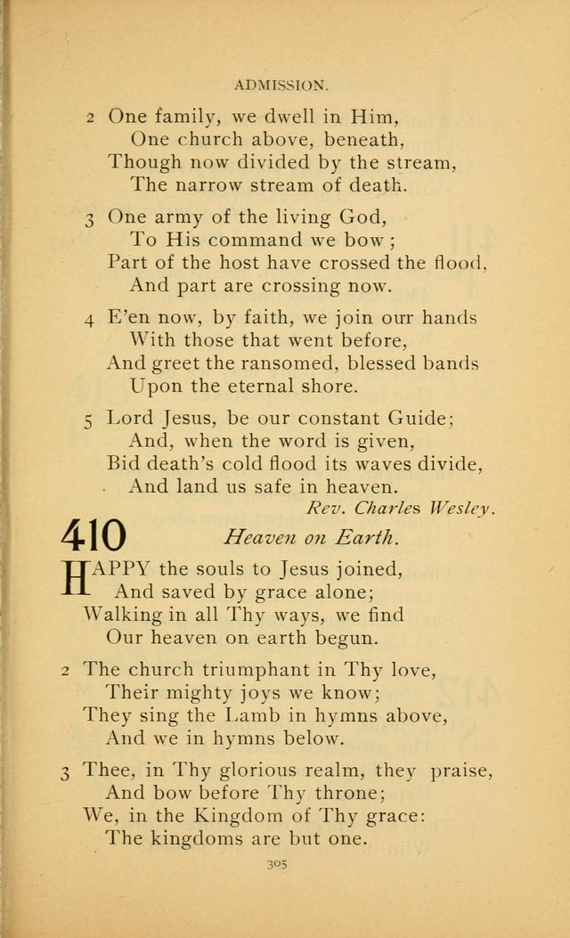Hymn Book of the United Evangelical Church page 305