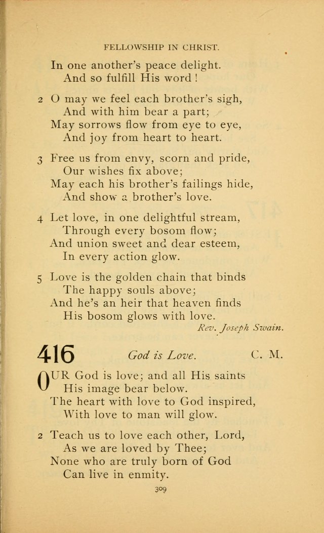 Hymn Book of the United Evangelical Church page 309
