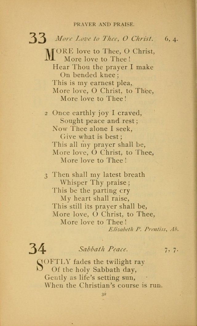 Hymn Book of the United Evangelical Church page 32