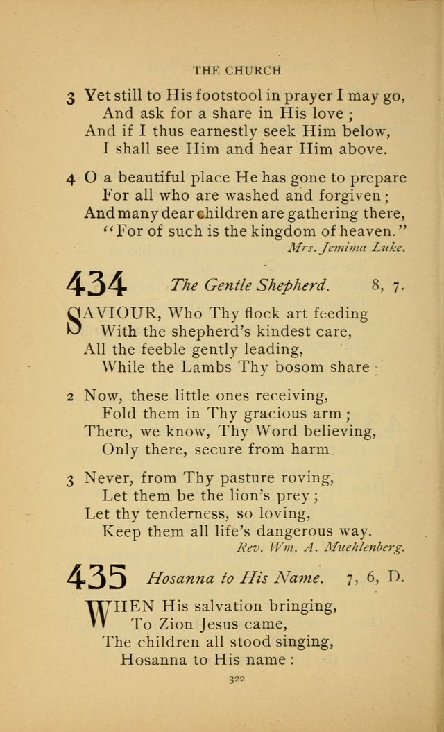 Hymn Book of the United Evangelical Church page 322