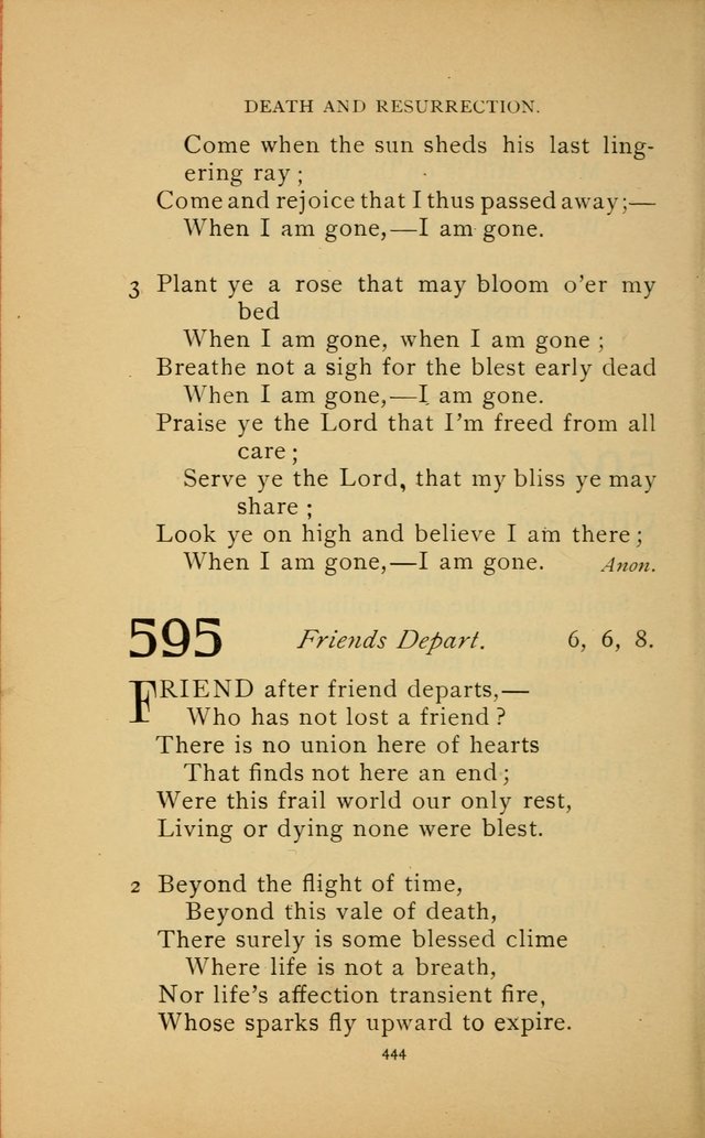 Hymn Book of the United Evangelical Church page 444