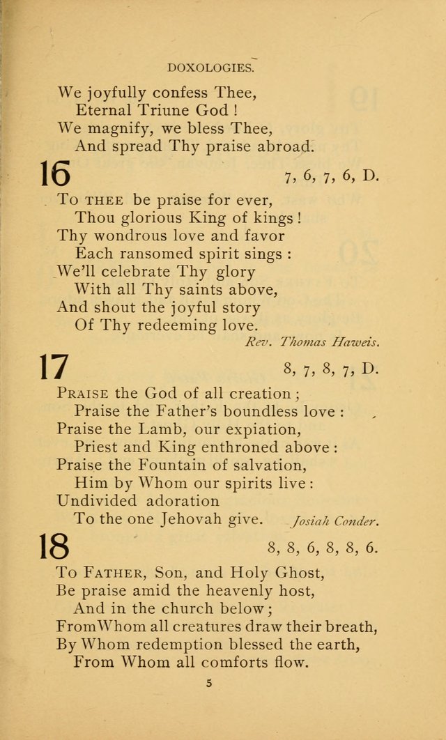 Hymn Book of the United Evangelical Church page 5