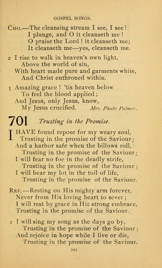 Hymn Book of the United Evangelical Church page 543